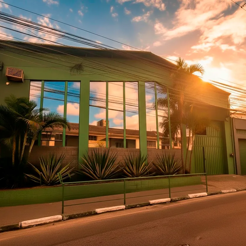 Galpão industrial e fábrica da Silvani Embalagens